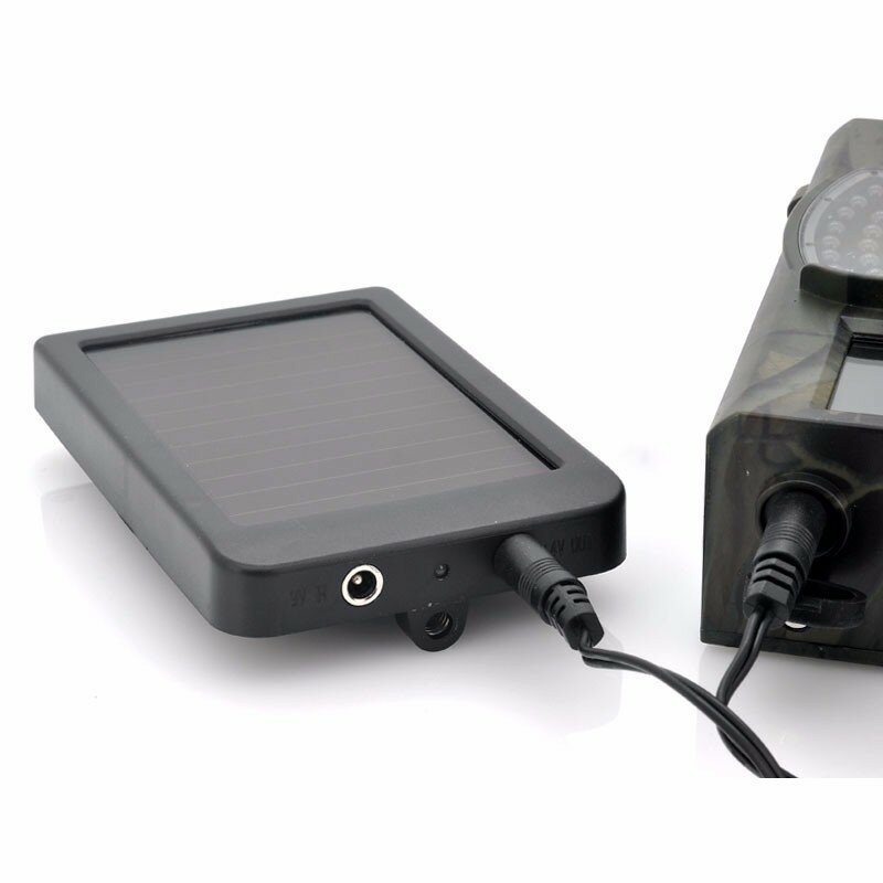External Solar Powered Panel Charger  Power Supply  for Suntek Hunting Camera HC300M HC350M HC550M HC550G HC700G