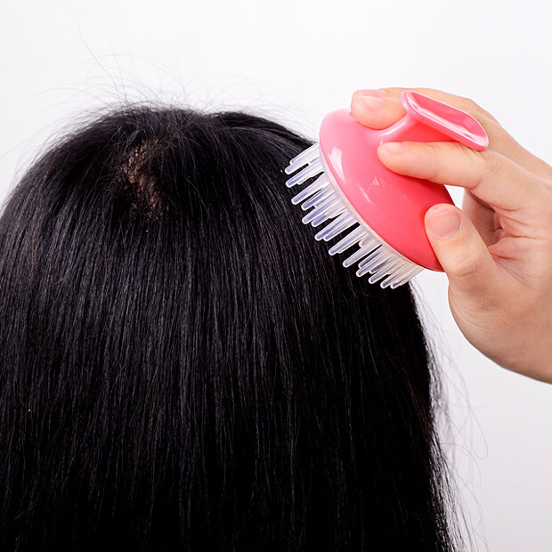 Esfrega shampoo escova de cabelo para limpar a cabeça do couro cabeludo massageador banho lavagem e vestido ferramenta estresse relaxar terapia de saúde corpo cuidados