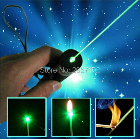 Hot! Powerful 1000000m 532nm Green Laser Sight pointer Powerful Adjustable Focus Lazer with laser pen Head Burning Match
