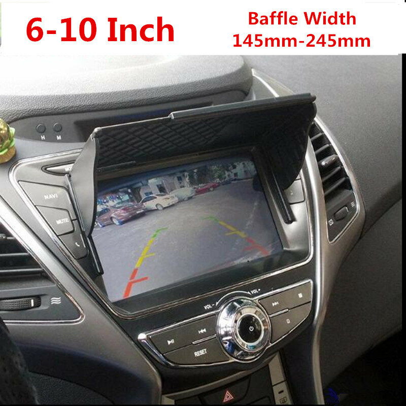 Luz de navegación GPS Universal para coche, 6-10 pulgadas, barrera de navegación GPS, parasol, ancho de 145-245mm