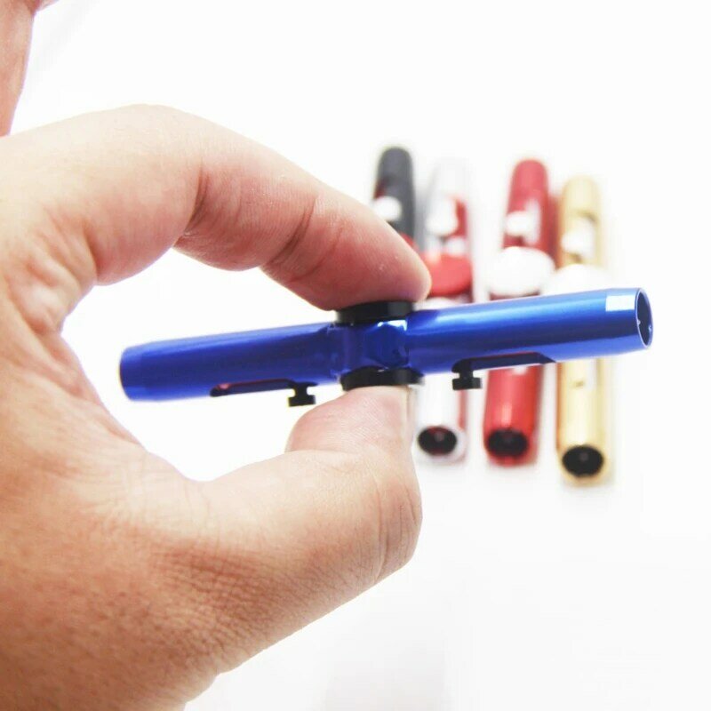 Novità Fidget Spinner Metallo Penna Anti-Stress Giocattoli Penna Penna A Sfera Per trasporto libero Studente Bambini
