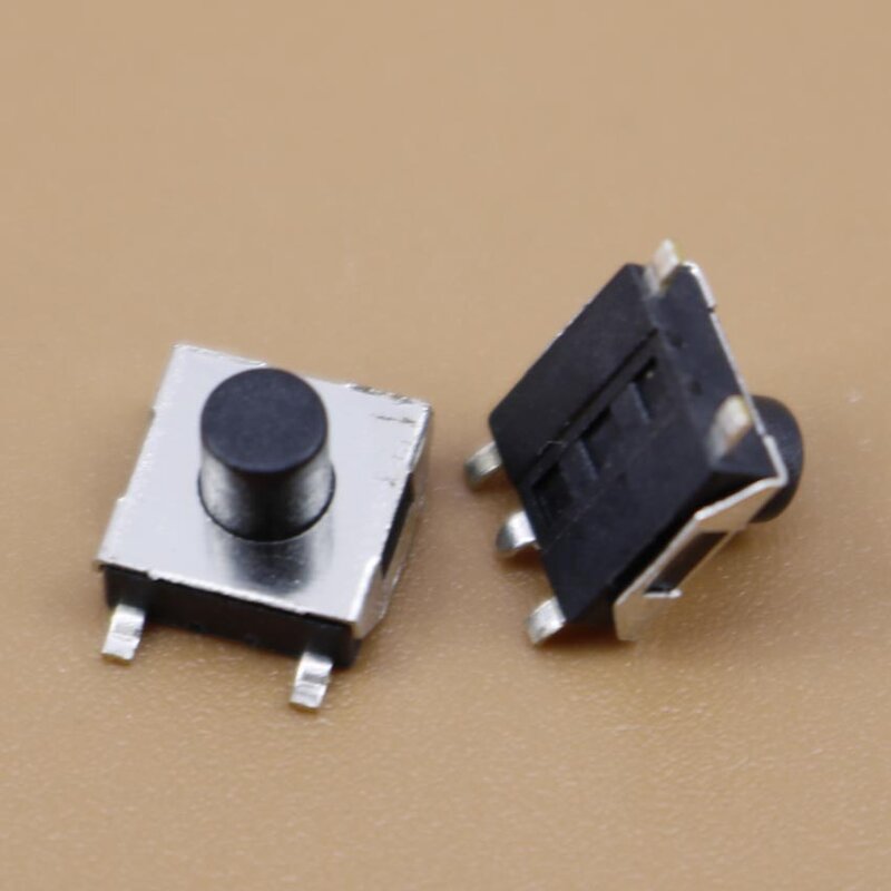 Yuxi 1 pç interruptor com botão de pressão 6*6*5 interruptor tático tático 6x6x5 smd smt alta é 5mm