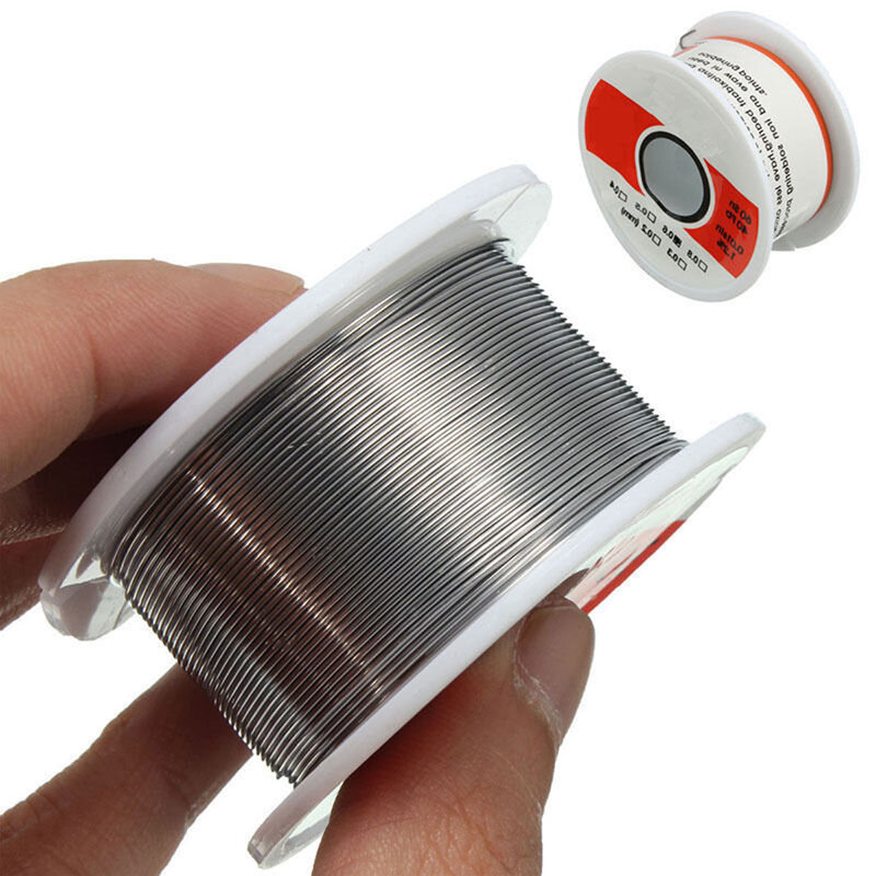 1pcs Fine Solder Wire 0.6mm 60/40 1.2% Flux Reel Tube Tin Lead Rosin Core Soldering