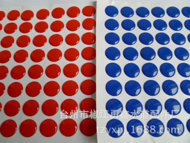 Faucet handle accessories fixed screw handle hot and cold water mark switch red and blue label decoration cover