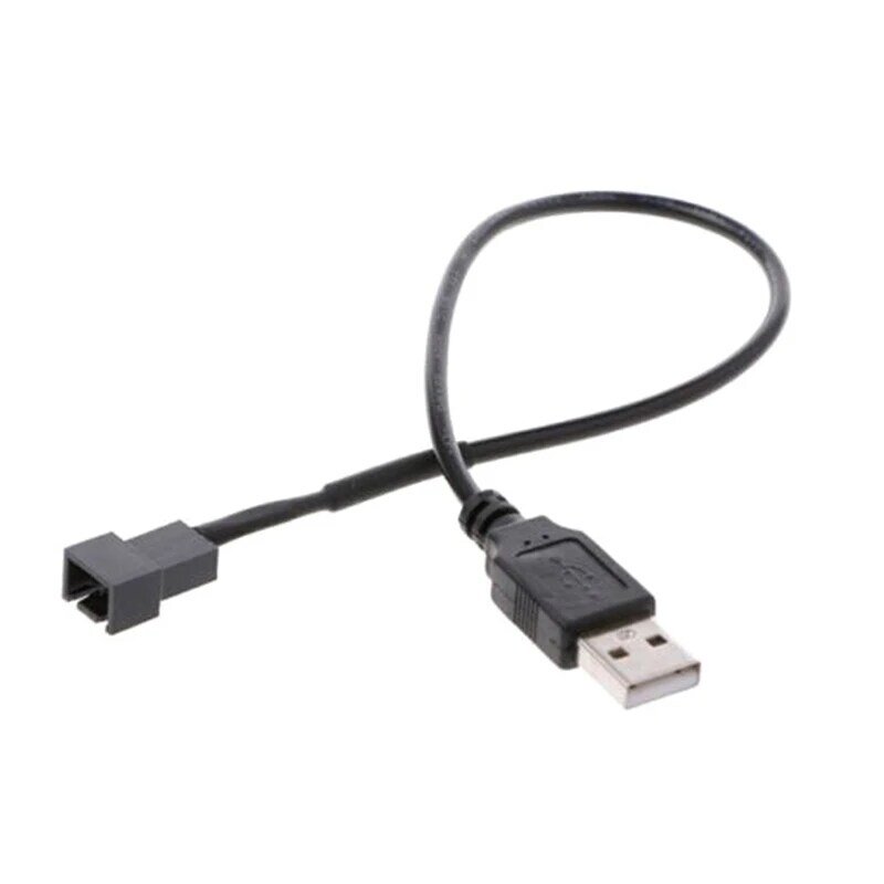 1 cái Màu Đen 32 cm Bộ Chuyển Đổi Cáp USB 2.0 A Nam Để 4-Pin Kết Nối Adapter Cable Cho 5 v Máy Tính PC Fan