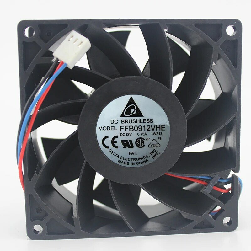 9cm 9038 12V 0.75A FFB0912VHE large air volume chassis cooling fan