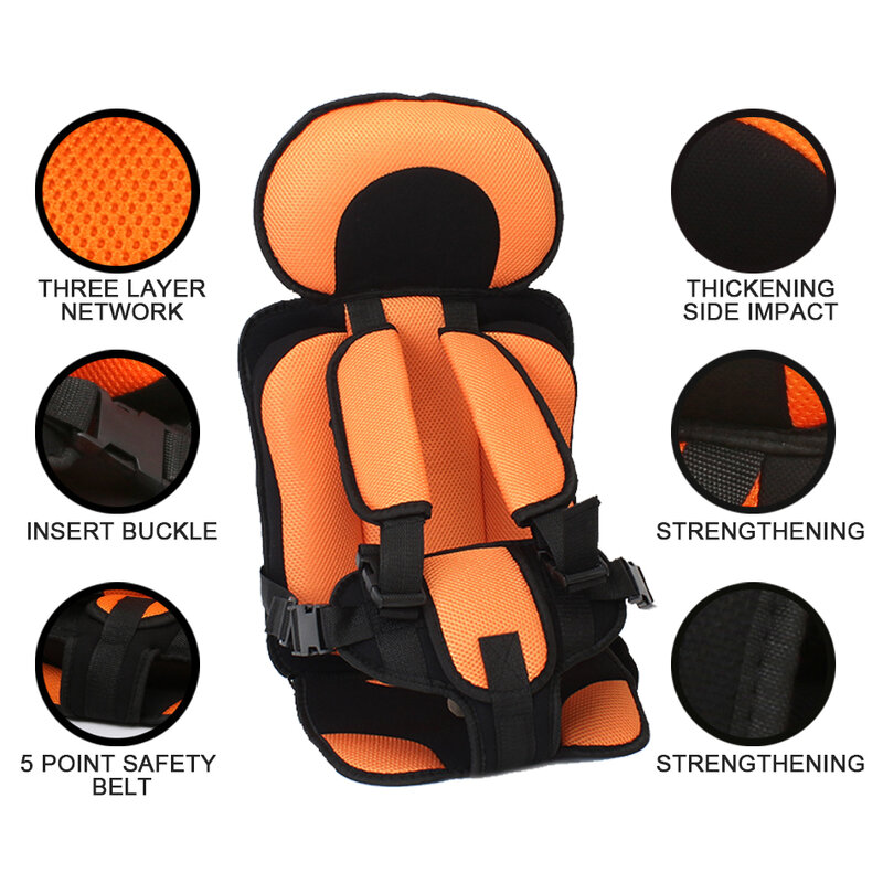 Siège de protection pour enfants de moins de 12 ans, coussin de siège confortable pour bébés