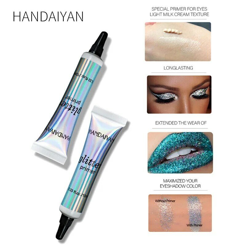 HANDAIYAN Face Body Glitter Paste Cream Sequins Shimmer Diamond Eye Shiny Skin Highlighter Face Body Glitter Festival Makeup