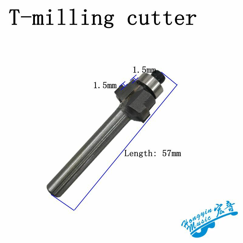 Guitar edging inlay slot tool T-knife Guitar making tool trimming machine 635 chuck with Guitar milling cutter