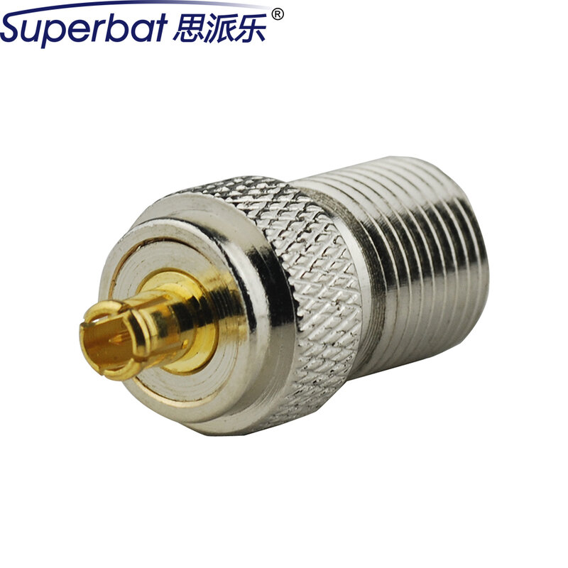Superbat F-MCX Adapter F Female to MCX Male Straight RF Coaxial Connector