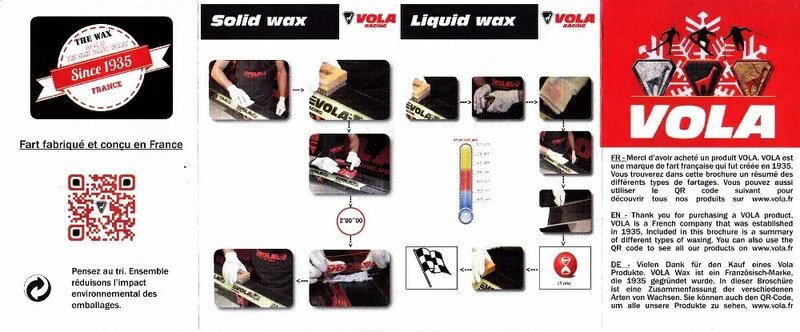 VOLA universal ski waxes 500g block waxes ideal for ski clubs junior racing training ski wax tools Hot Wax For All of SNow