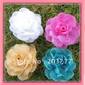 Free shipping!36pcs/lot 10colors for your pick 11/2''  sillk rose flower