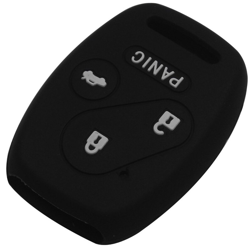 Jingyuqin – housse de clé télécommande à 4 boutons en Silicone pour Honda Accord CRV Civic Pilot sight Ridgeline