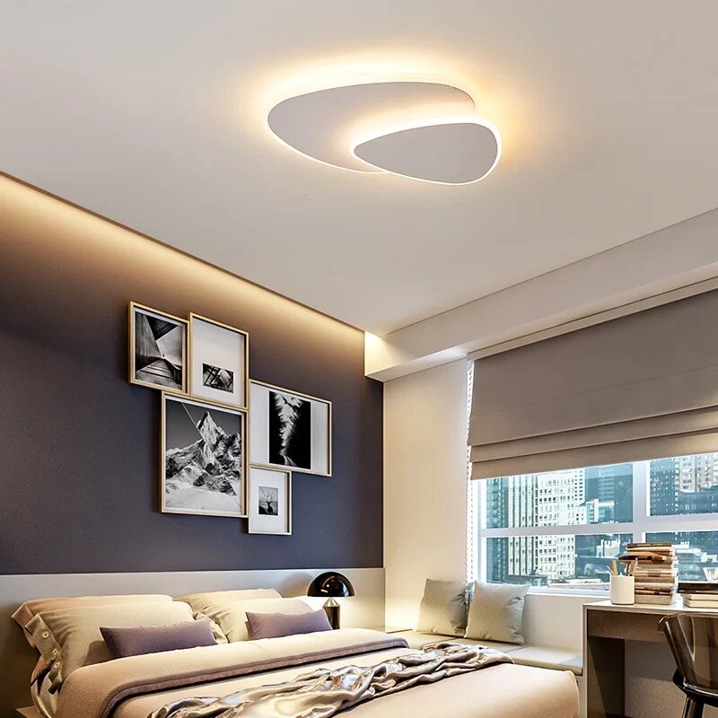 現代二層 Led シーリングライト白/コーヒーボディ表面実装通路パーラー寝室のレストラン台所の天井灯