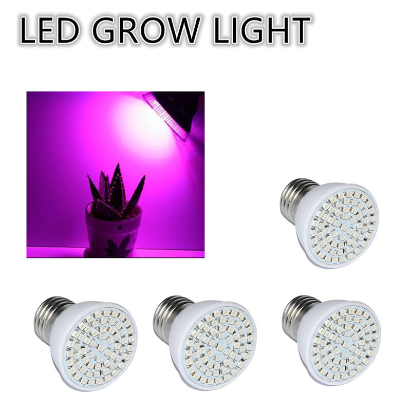 Led Grow Light 60led E27 15w For Flowering Plant And Hydroponics Outdoor Lighting 60Leds Bulb Lamp E27 Clip Flexible