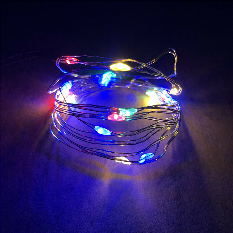 2M 20pcs LED Garland Copper Wire Corker String Fairy Lights for Glass Craft Jar Bottle Christmas Valentines Wedding Decor