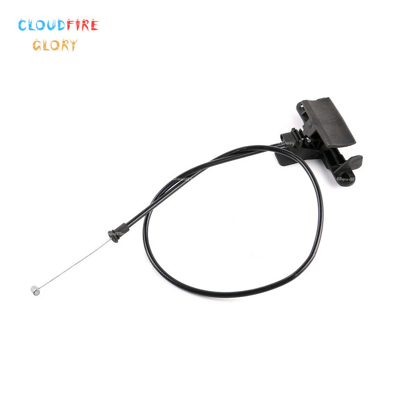 CloudFireGlory 51237164798 Hood Safety Catch Pull Handle with Cable For BMW E70 E71 X5 X6 2007 2008 2009 2010 2011 2012 2013