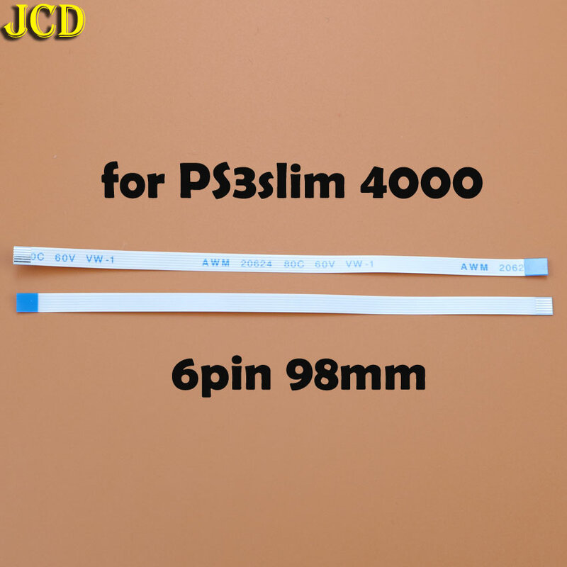 JCD 2 قطعة 6pin 10pin الشريط فليكس كابل لسوني PS3 ضئيلة تحكم شحن لوحة دارات مطبوعة و الطاقة التبديل الكابلات المرنة ل PS3slim