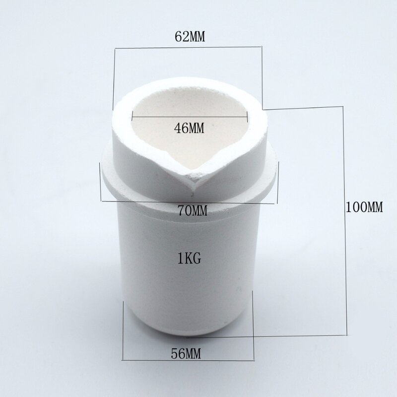 Hochtemperatur-Quarzglas-Schmelztiegel mit einer Kapazität von 1kg/2kg/4kg für Gold-und Silbers chmuck werkzeuge und-ausrüstungen