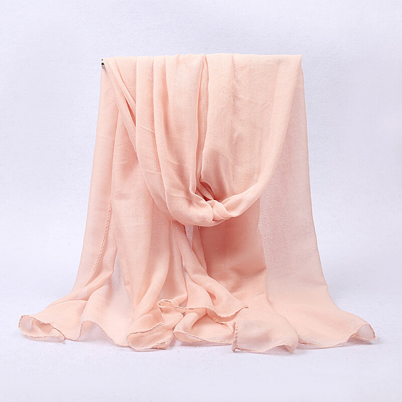 Женский шифоновый платок сплошной цвет модный шарф Мусульманский, Арабский исламский шаль-трансформер Bawal хиджаб 180x90 см 2019 Новый женский