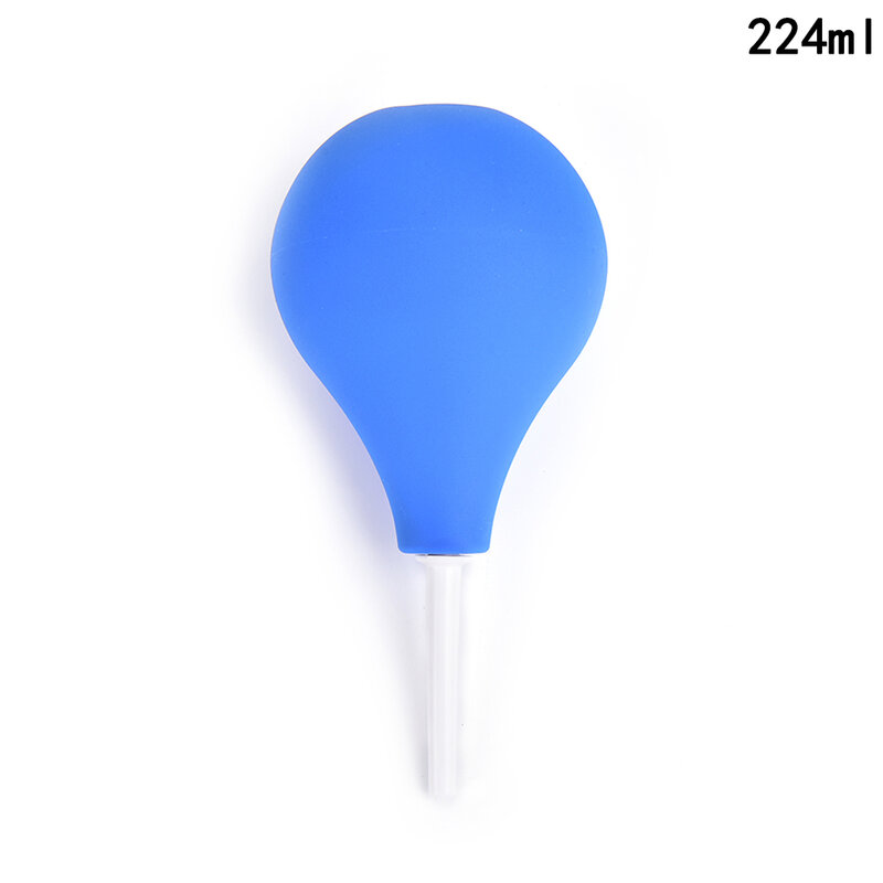 89mL/160ml/220ml  Pear Shaped Enema Rectal Shower Cleaning System Silicone Gel Blue Ball For Anal Anus Colon Enema Anal Cleaning