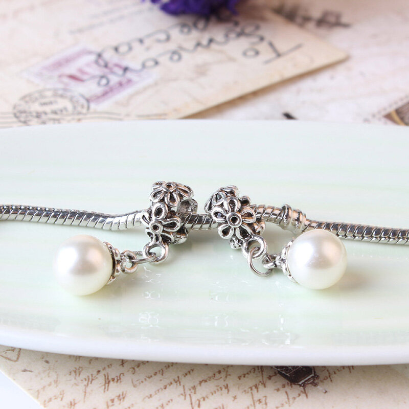 AODUOLA-collar con colgante de perlas, pulsera con cuentas y brazalete, joyería artesanal