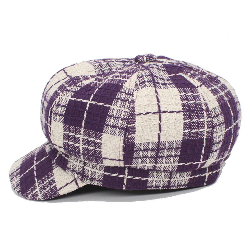 YOUBOME – chapeaux octogonaux pour femmes, béret Gorras, Casquette de livreur de journaux, chapeau de soleil à rabat