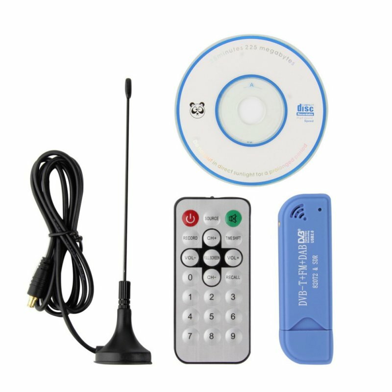 EDAL USB 2.0 Software Radio DVB-T RTL2832U + R820T2 SDR Digital TV Receiver Stick Technologie mit Fernbedienung & Antenne