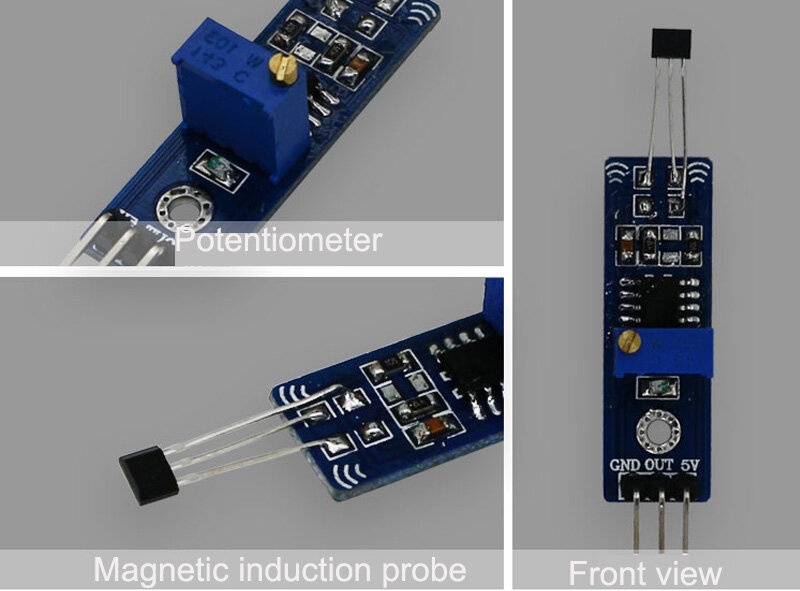 Hall Sensor Module Magnetic Swich Speed Counting Sensor Module speed Counter Detection Sensor Module 3144  LM393