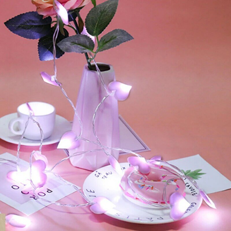 Lampu Liburan LED Garland Led Tali CINTA Lampu Peri Baterai Dioperasikan Natal/Karangan Bunga/Pernikahan/Valentine/Dekorasi Pesta