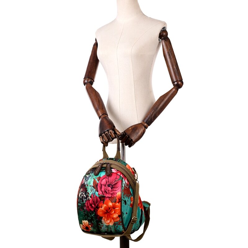 95a модные женские туфли Цветочный рюкзак дорожная нейлоновая сумка рюкзак Повседневное плеча школьные сумки рюкзаки