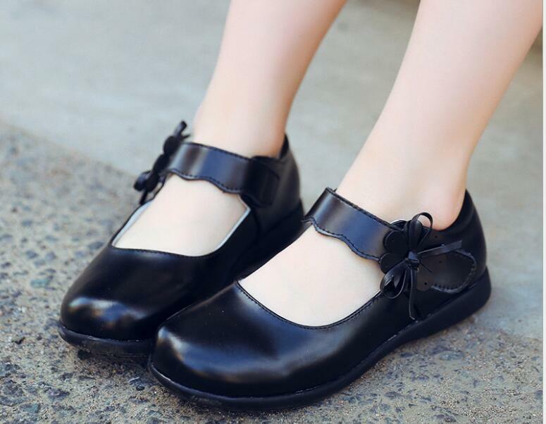 New kids girls shoes bowknot Tassel leather School girls dress Shoes spring autumn wedding party dress shoes for girls