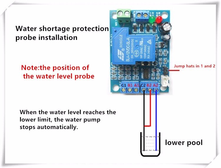 Автоматический электронный контроллер уровня воды, «сделай сам», поплавковый выключатель для водяного насоса