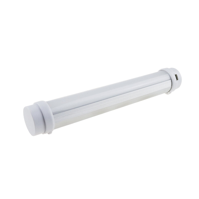 야외 LED 튜브 5V USB 충전식 Led 비상 조명, 화이트 T8 튜브 5 모델 손전등 캠핑 용 밝기 조절 휴대용 램프