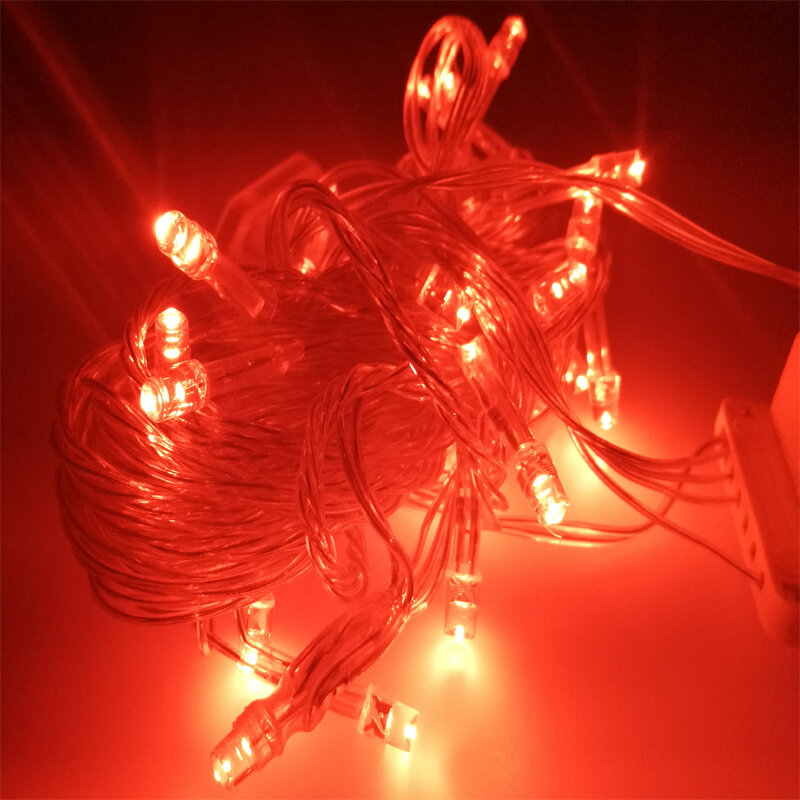 HOT!! 16.5ft 5M 20 LED Ourdoor łańcuch świąteczny światło na choinkę festiwal Party Fairy kolorowe Xmas girlanda żarówkowa LED Lights