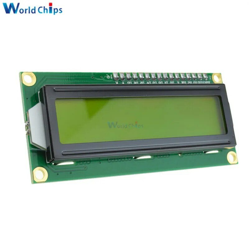 LCD1602 1602 moduł niebieski/żółty tło Green Screen 16x2 znaków moduł wyświetlacza LCD PCF8574T PCF8574 IIC I2C interfejs 5V dla arduino