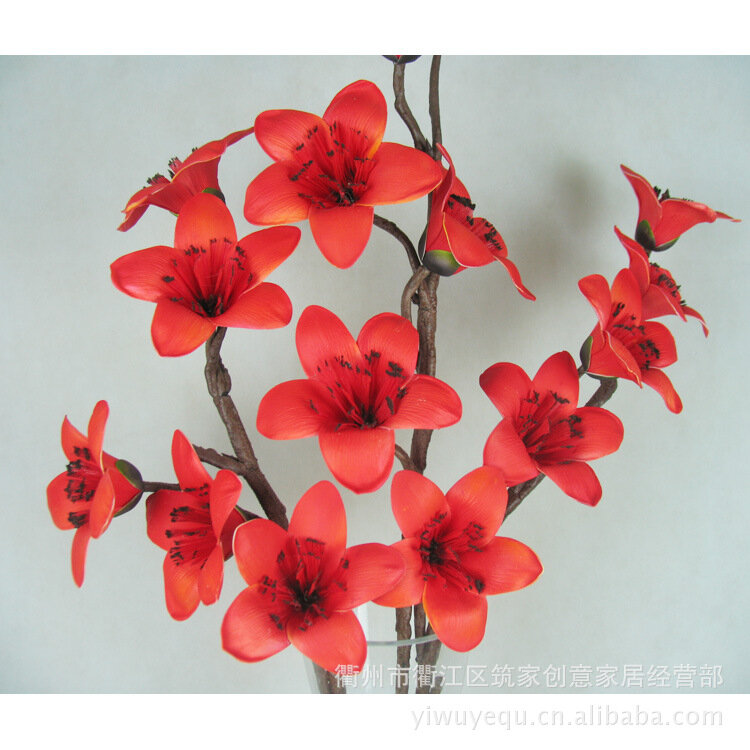 Quzhou-flores artificiales de seda, decoración suave, sector Shu Park, suministro especial