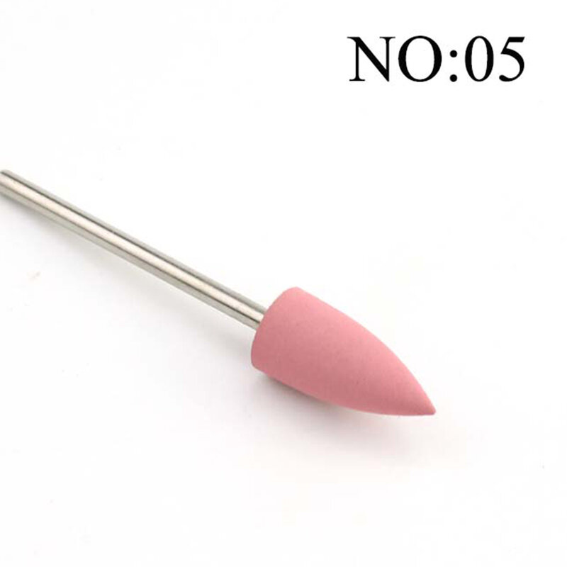 1pcs Silicone Milling Cutters Rotary Electric Nail Drill Bit For Manicure Pedicure Machine Nail Art Files Tools Accessories