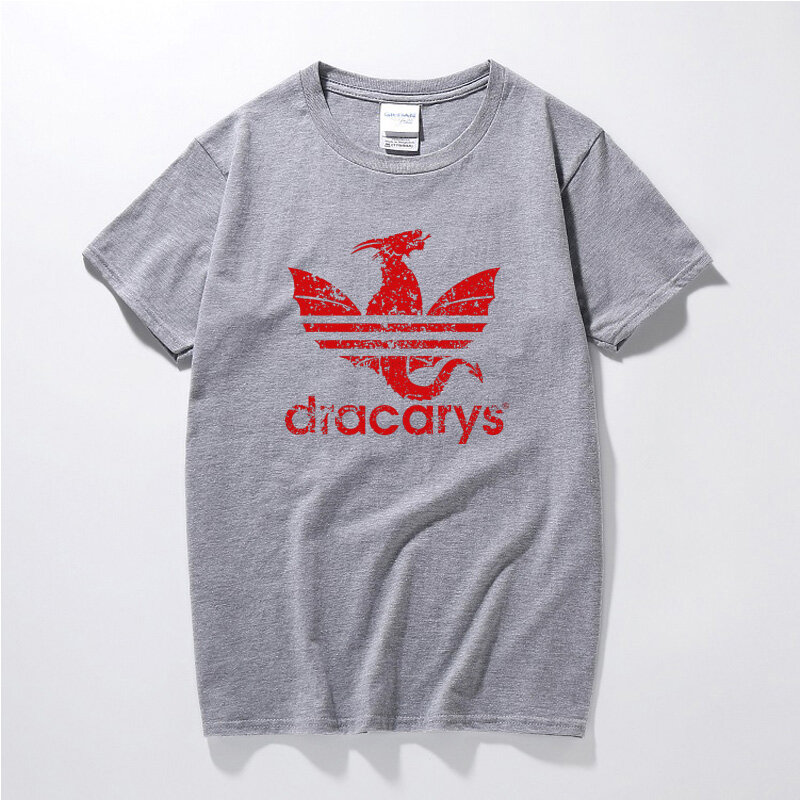 YUAYXEA Dracarys sportowe Unisex dorosłych koszulka harajuku styl Vintage T shirt koszulki hombre Tshirt mężczyźni odzież