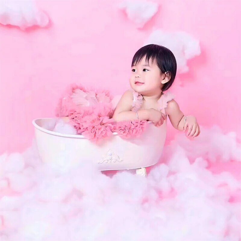Baby tub newborn photography props infant photo shoot props ornaments water-tight bathtub shower tub accessories bebe baskets