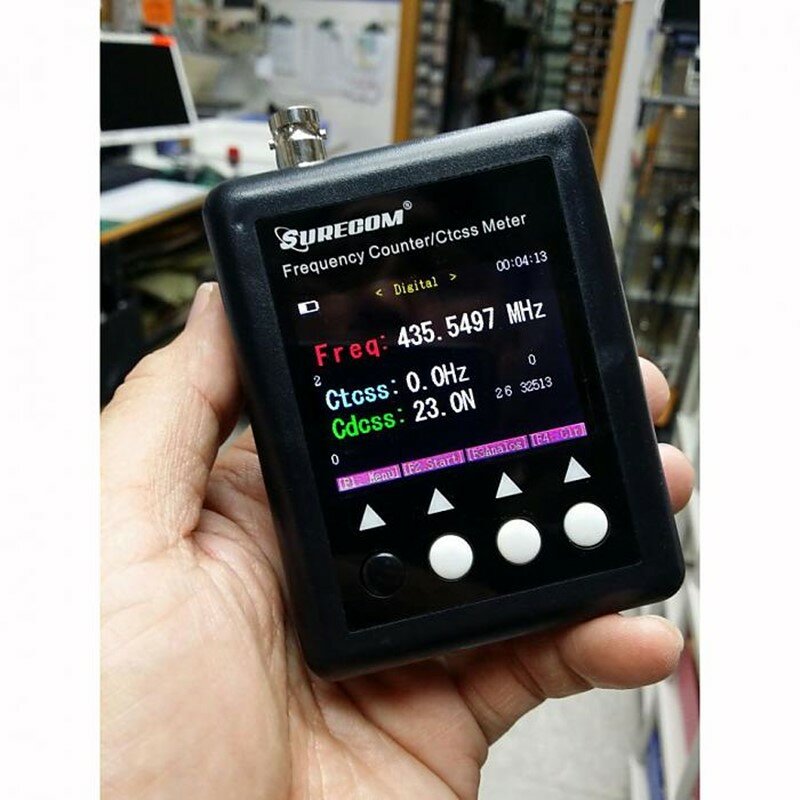 Surecom Digitale Radio Tester 27Mhz-3000Mhz Decoder Draagbare Frequentie Teller Voor Walkie Talkie Sf-401 Plus Ctcss Cdcss Meter