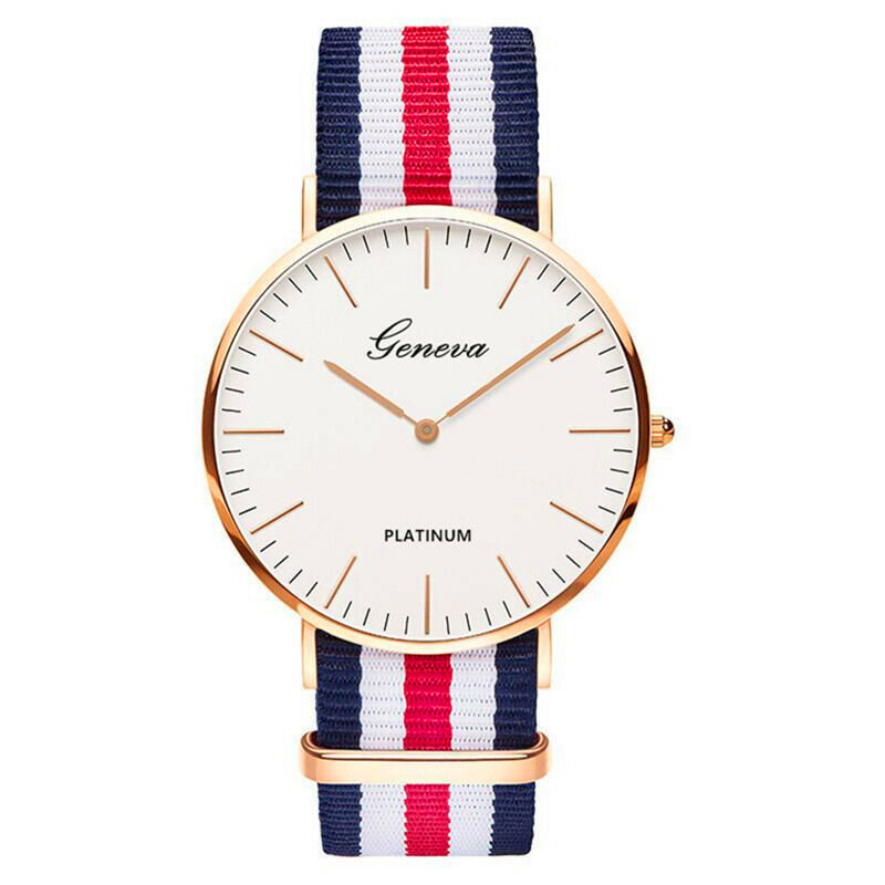 Pulseira de náilon estilo quartzo relógio feminino marca superior relógios moda casual relógio de pulso 2018 venda quente moda senhoras relógios