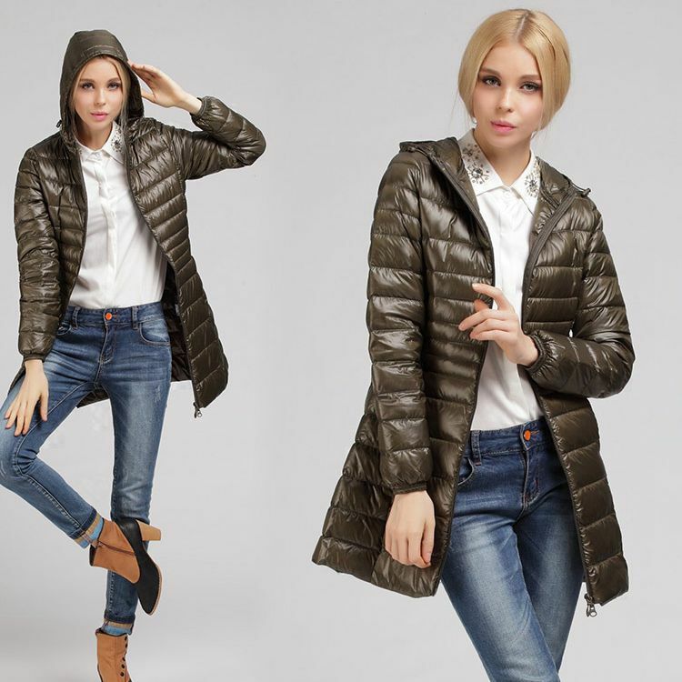 NewBang-Chaqueta de plumón ultraligera para mujer, abrigo largo con capucha, talla grande, 7XL, 8XL, Invierno
