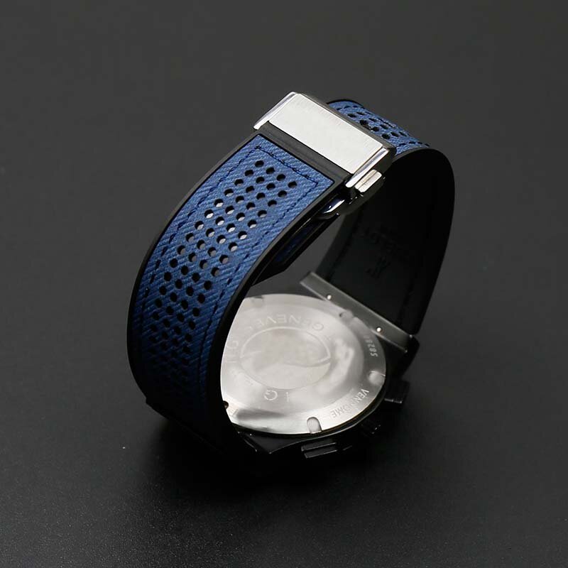 Cinturino in caucciù naturale accessori per orologi da uomo fibbia per HUBLOT big bang series sport cinturino in pelle impermeabile bracciale da donna