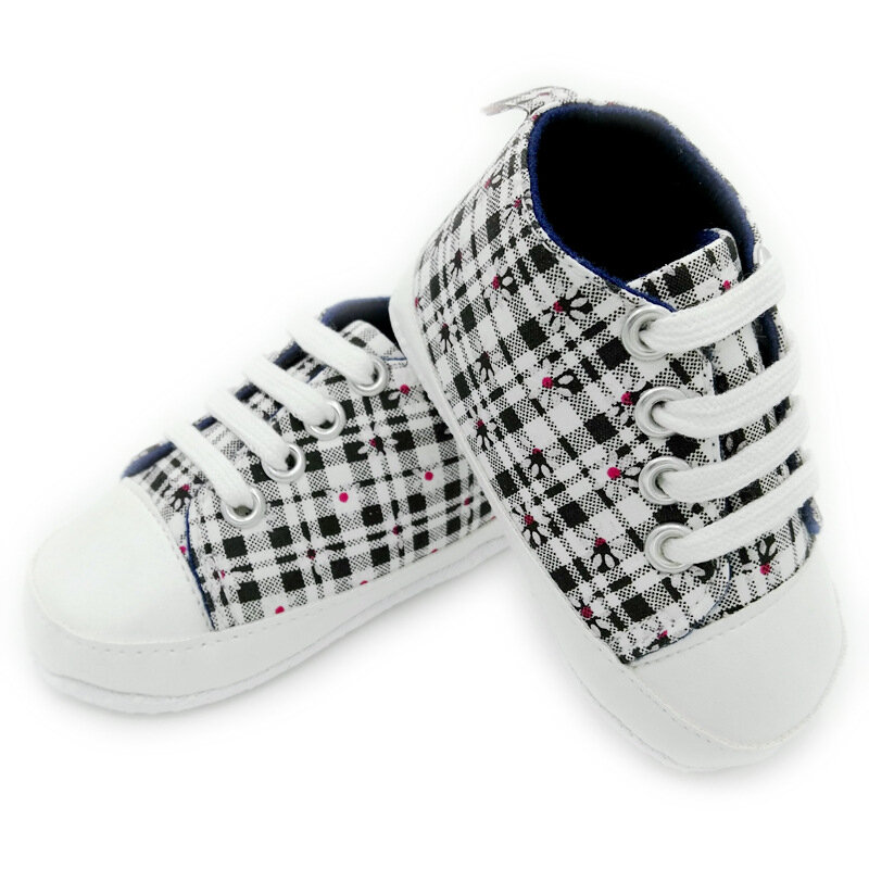 Hooyi sapatos de lona do bebê recém-nascido primeiros caminhantes antiderrapante unisex infantil botas crianças plimsolls menina esporte sapatos meninos tênis macio