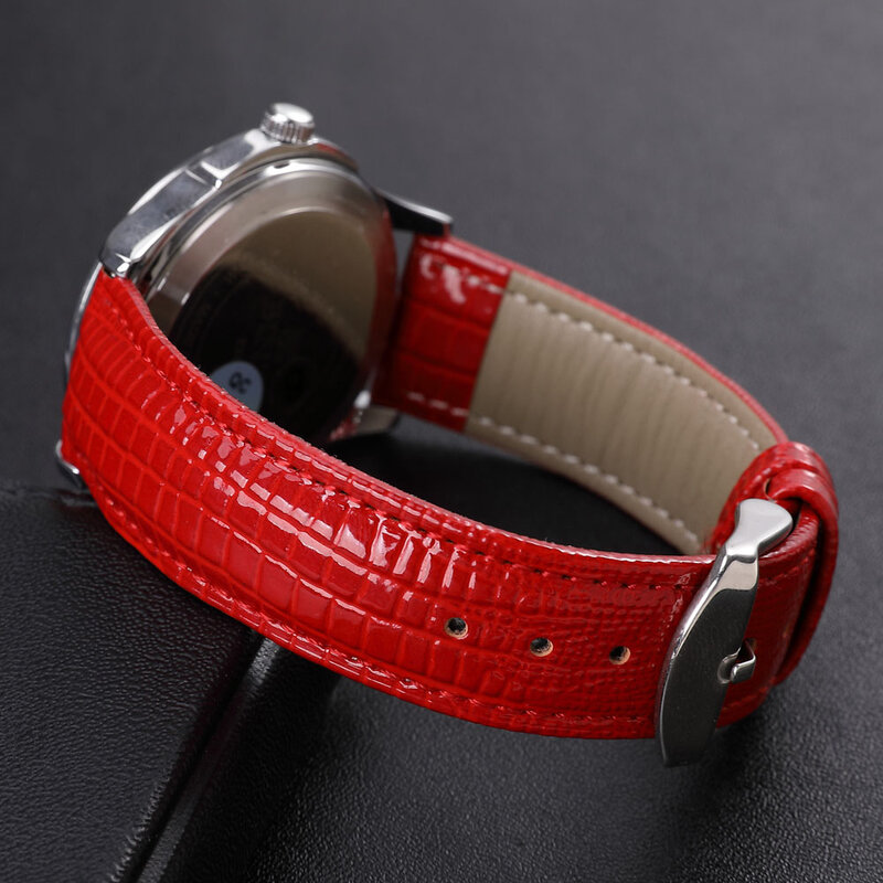 Reloj de cuero genuino mm 18mm 20mm 14mm 22mm 16mm12 muñeca correa de reloj para los hombres y las mujeres de alta calidad colores rojo correas pulsera