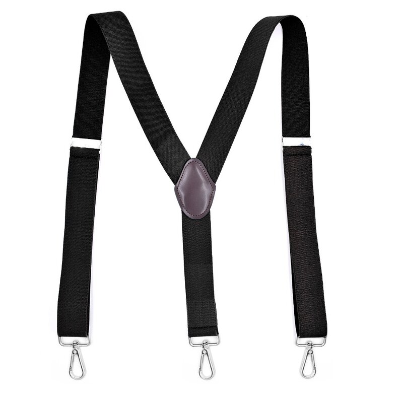 New Man's Suspenders Braces Strong Hook Suspenders Trousers Suspensorio Elastic Strap Tirante 3.5*120cm CRBD3C0331