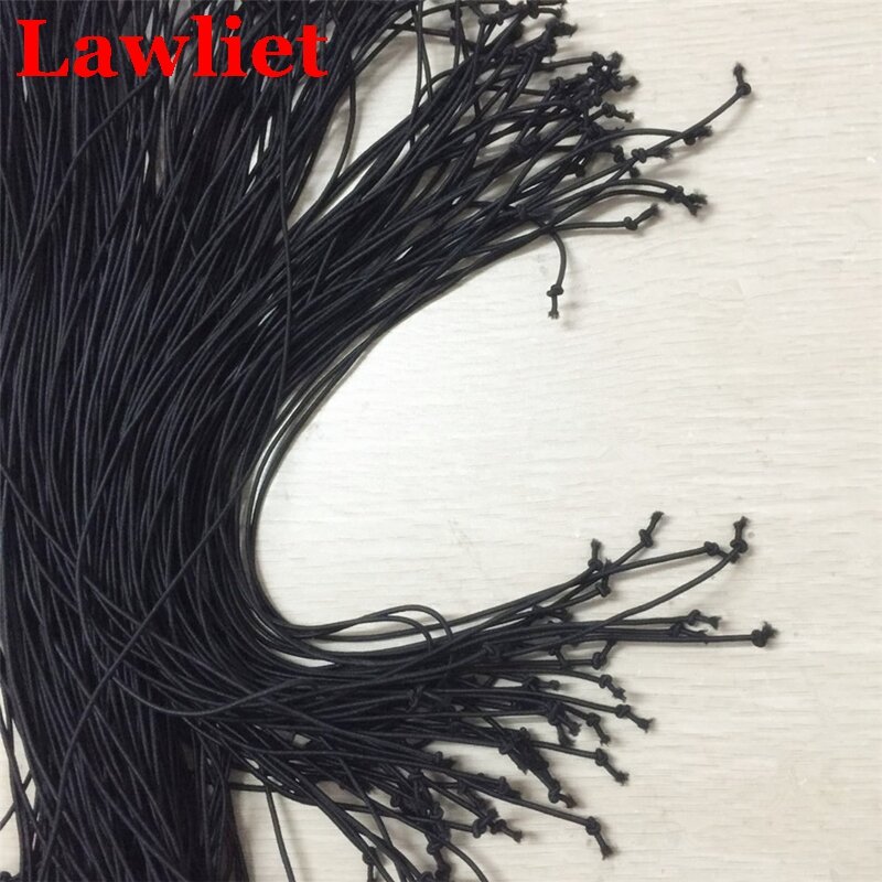 Corda elástica para chapéu profissional preto de alta qualidade 20 tamanhos de corda para artesanato material corda b104