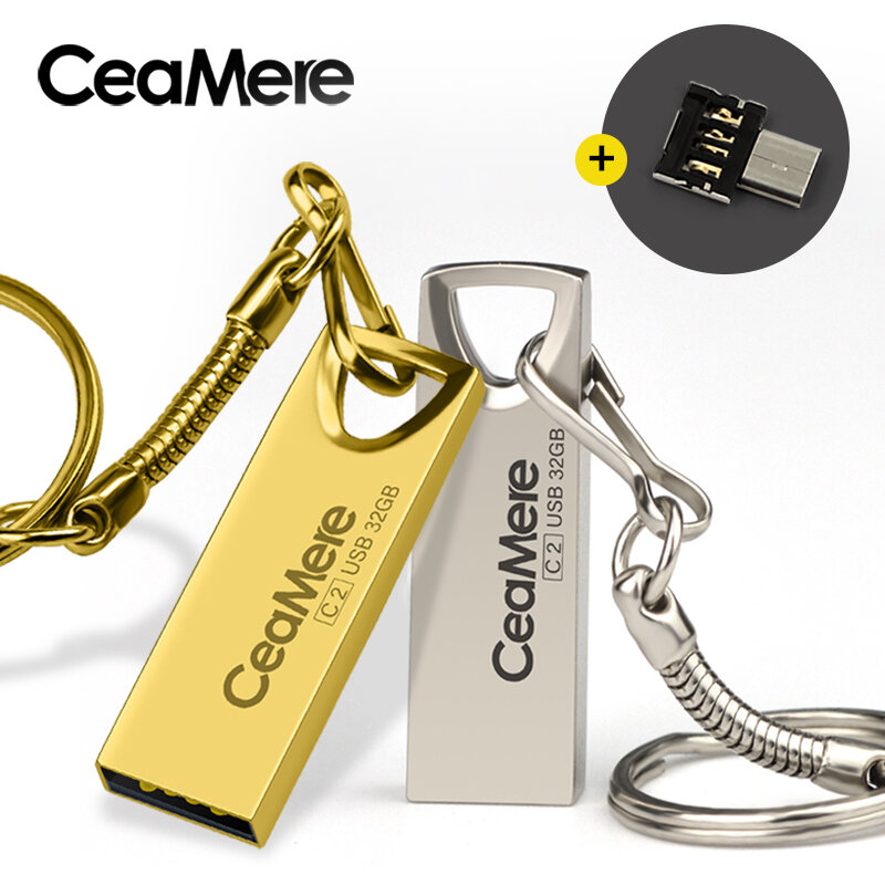 Ceamere C2, unidad Flash USB de 8GB/16GB/32GB/64GB, unidad Pen Pendrive USB 2,0 memoria USB, disco USB de 512MB, 256MB