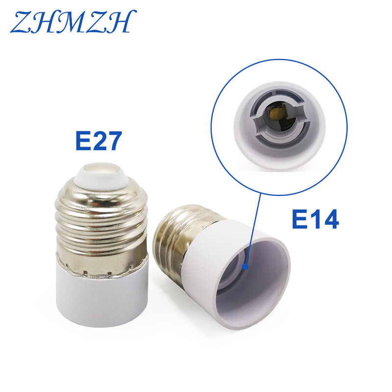 Convertidor de portalámparas E27-E14, adaptador de enchufe de lámpara E14, Base de lámpara E27, Material ignífugo, Boca de tornillo, cambiador de enchufe, 2 uds./lote